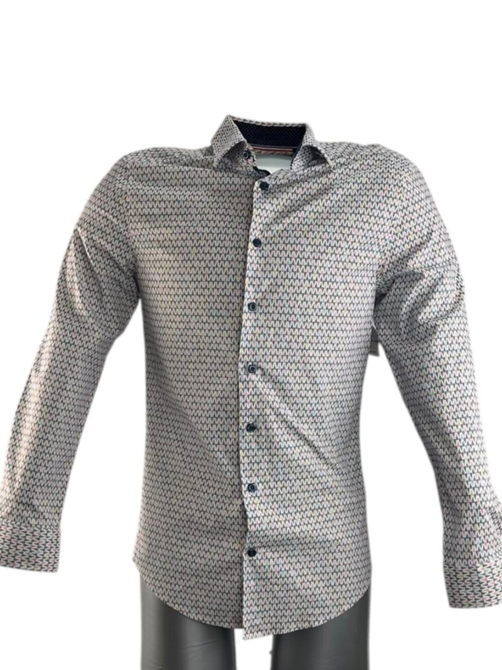 SOUL OF LONDON Men's Long Sleeve Button-Up Shirt ~ Large